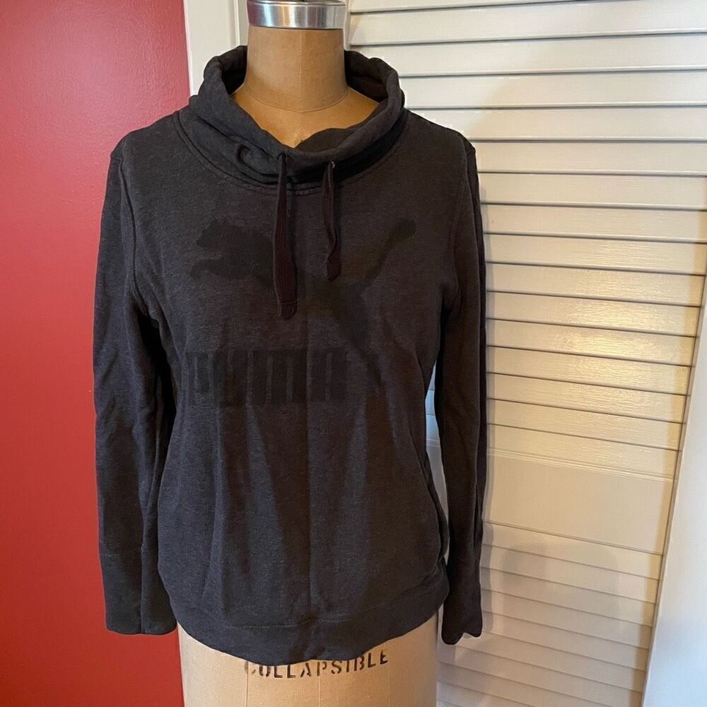 PUMA | dark gray cowl neck sweatshirt S